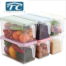 Refrigerator Storage Box Rectangular Drawer Egg Food Freezer Kitchen Storage Fresh Plastic