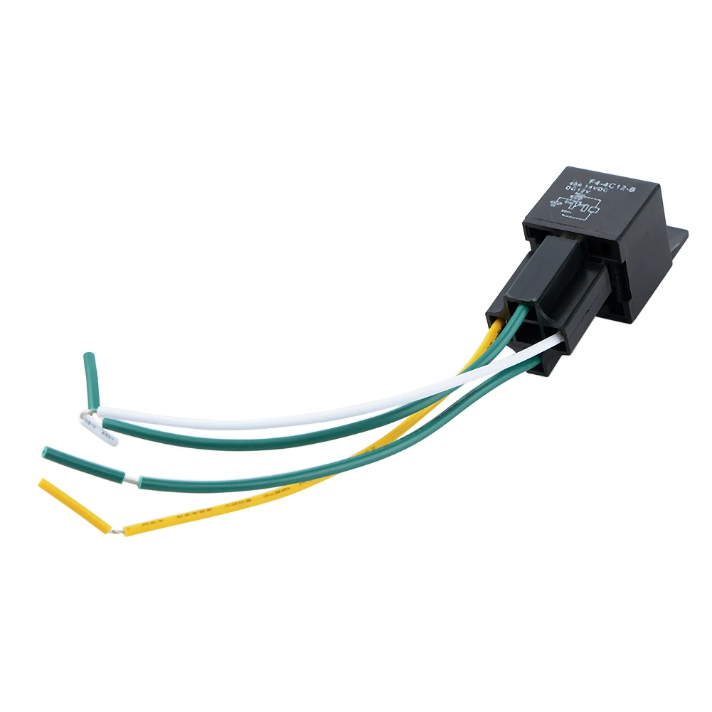 1 шт 12В 12 вольт 40A Авто Автомобильные реле гнезда 40 Amp 4 Pin Реле и провода оптовые