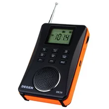 Degen DE26 Dynamic fashion Stereo FM radio MW.SW DSP Digital Receiver fm usb radio with MP3 Player Digital Audio MP3 Card
