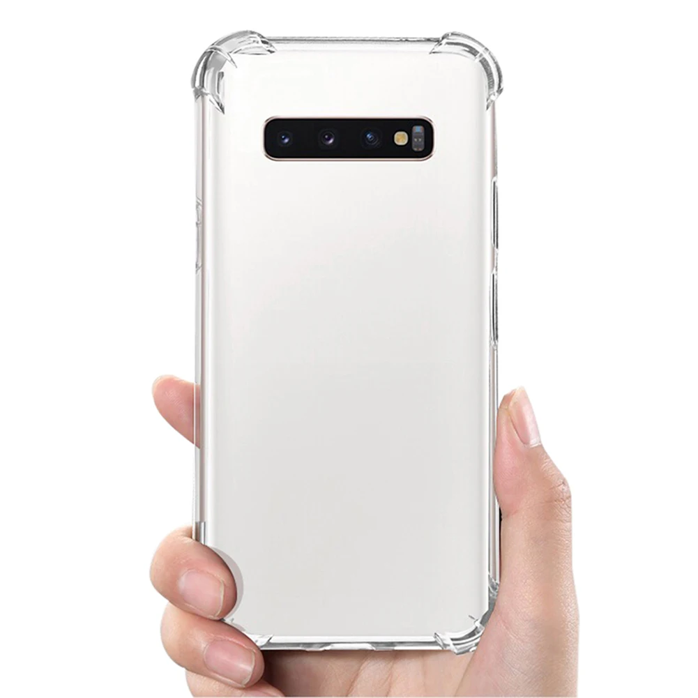 

Silicone Transparent Shockproof Bumper Back Phone Cover for Samsung Protection Phone Case for Samsung J6 A Series S7 S8 Note8