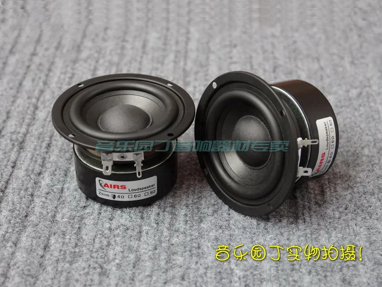 melhor 2 PCS AIRS 3 polegadas Subwoofer Bass Speaker Unidade Motorista Profundo Suspensão De Longo Curso Magnetismo Blindado 4 8ohm redondo Quadrado Quadro