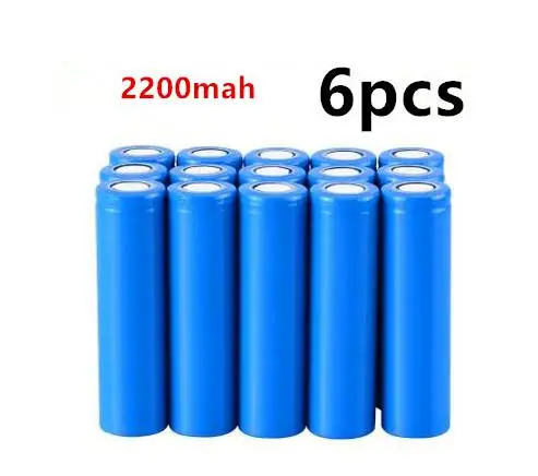 

Icr18650 lithium battery 2200 mah 3.7 v li-ion rechargeable pkcell battery 18650 batteria flat top batteries without protection