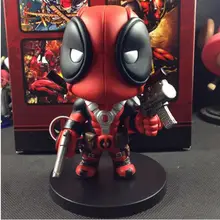 Marvel 13cm cute X-men Deadpool PVC Action Figure Collectible Toy Q Version Deadpool Model Toy Doll kids toys