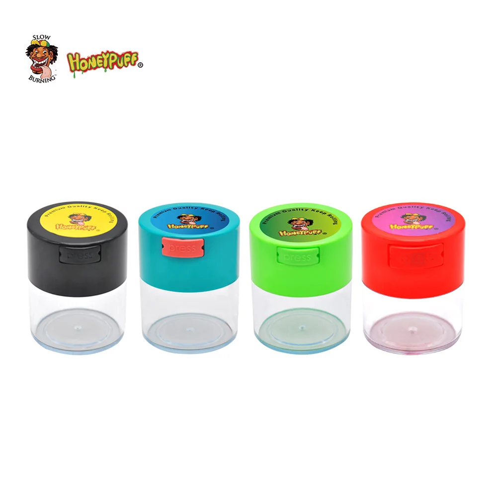 

HONEYPUFF 274ML Plastic Airtight Multi-Use Vacuum Seal Portable Storage Container For Dry Coffee/Tobacco And Herbs Storage Case