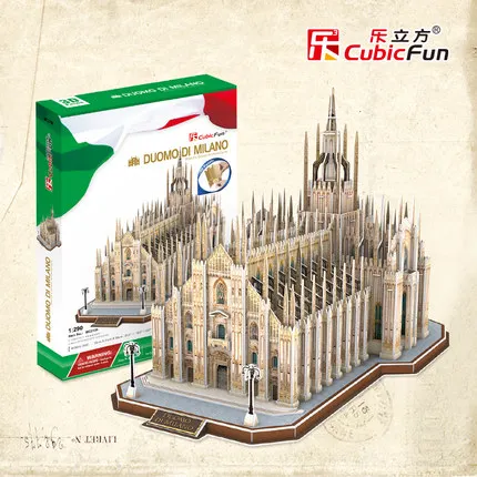

Cubicfun 3D paper building model DIY toy gift The simulation of paper cardboard puzzle difficulty Italy Church of Duomo MC210h