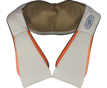 

Multifunction car home Dual-use acupuncture kneading neck shoulder massager Back Spine Pain Relief Belt with Infrared heat