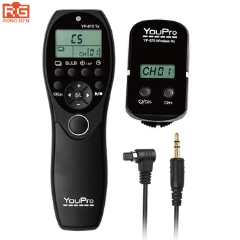

YP-870 N3 2.4g wireless remote control receiver 32 channels shutter timer for canon 7d mark 1ds 40d dslr camera