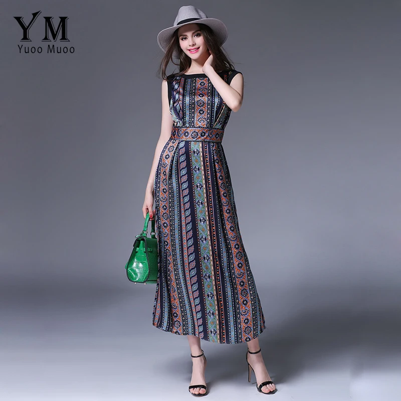 Buy YuooMuoo New Fashion Printed European Style Maxi
