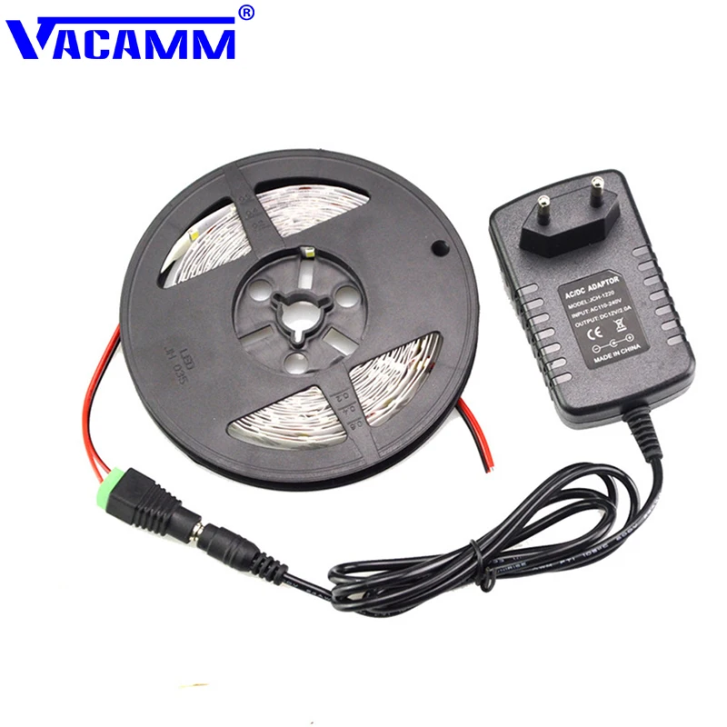 Светодиодная лента 5 м 300 светодиодов SMD 5630 DC 12V водонепроницаемый гибкий свет