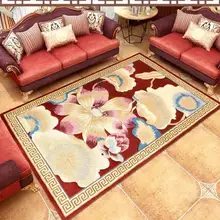 Японский стиль Шерсть Ковры для спальни hallyway нескользящий современный ковер Пол Дверной Коврик нежные красные плотные ковры