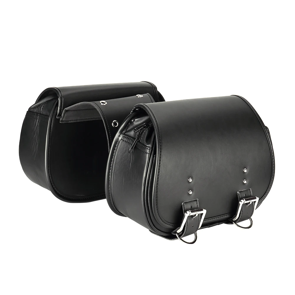 Motorcycle bags motorcycle Saddle bags PU Leather For Kawasaki Vulcan