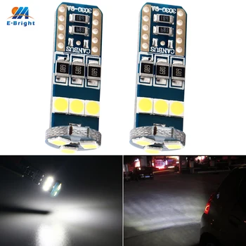 

YM E-Bright 2PCS T10 W5W led Canbus Error free 3030 9 SMD 540Lm LED Can-bus Auto Wedge Bulbs Car Door Clearance lights 6500K 12V