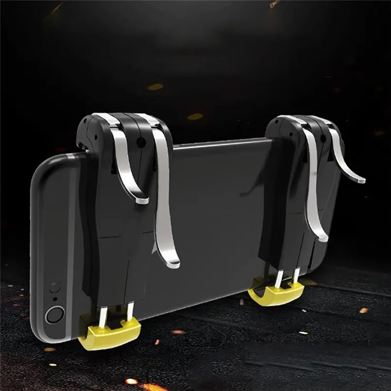 1 Pair Gaming Trigger Phone Mobile Gaming Trigger Fire Button Handle for L1R1 Shooter Controller Gaming Trigger 40MAY1402