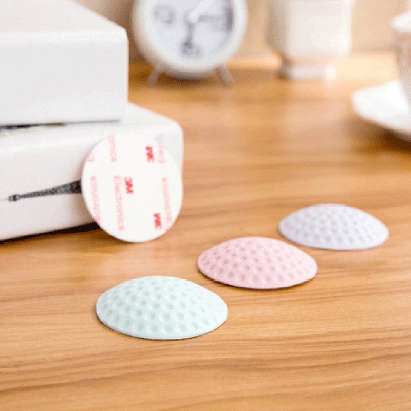 Self Adhesive Rubber Door Buffer Wall Protectors Door Handle Bumpers for Door Stopper Doorstop