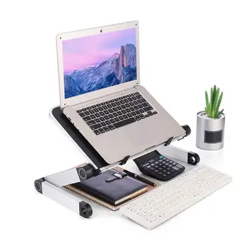 

Foldable Aluminum Alloy Notebook Stand Adjustable Laptop Heighten Desktop Holder
