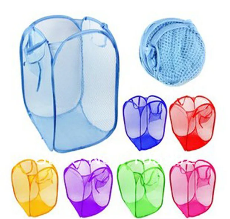 Large Reinforced nylon mesh laundry basket / laundry basket for clothes