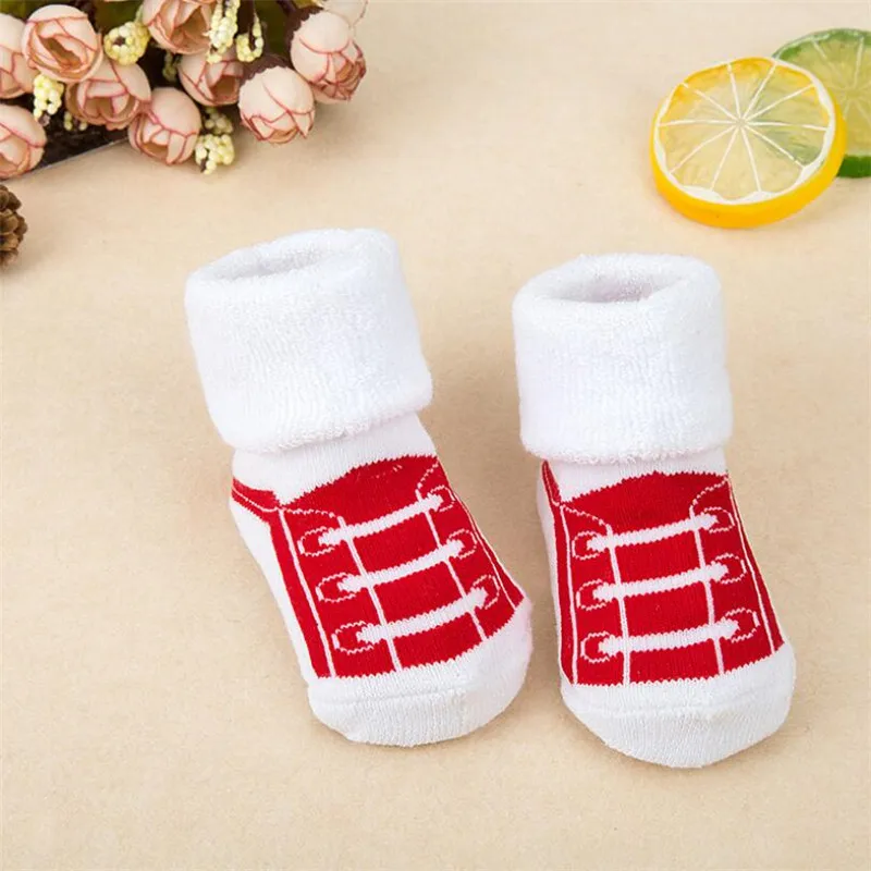 1 пара носков для малышей Calcetines/носки с героями мультфильмов для маленьких мальчиков meias infantil, теплые зимние хлопковые носки для новорожденных девочек Рождественский подарок на возраст от 0 до 24 месяцев - Цвет: baby sock 16