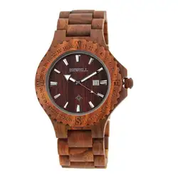 Модные для мужчин отдыха водостойкие кварцевые часы с подсветкой Спорт с календари деревянные кварцевые часы аналоговые наручные часы