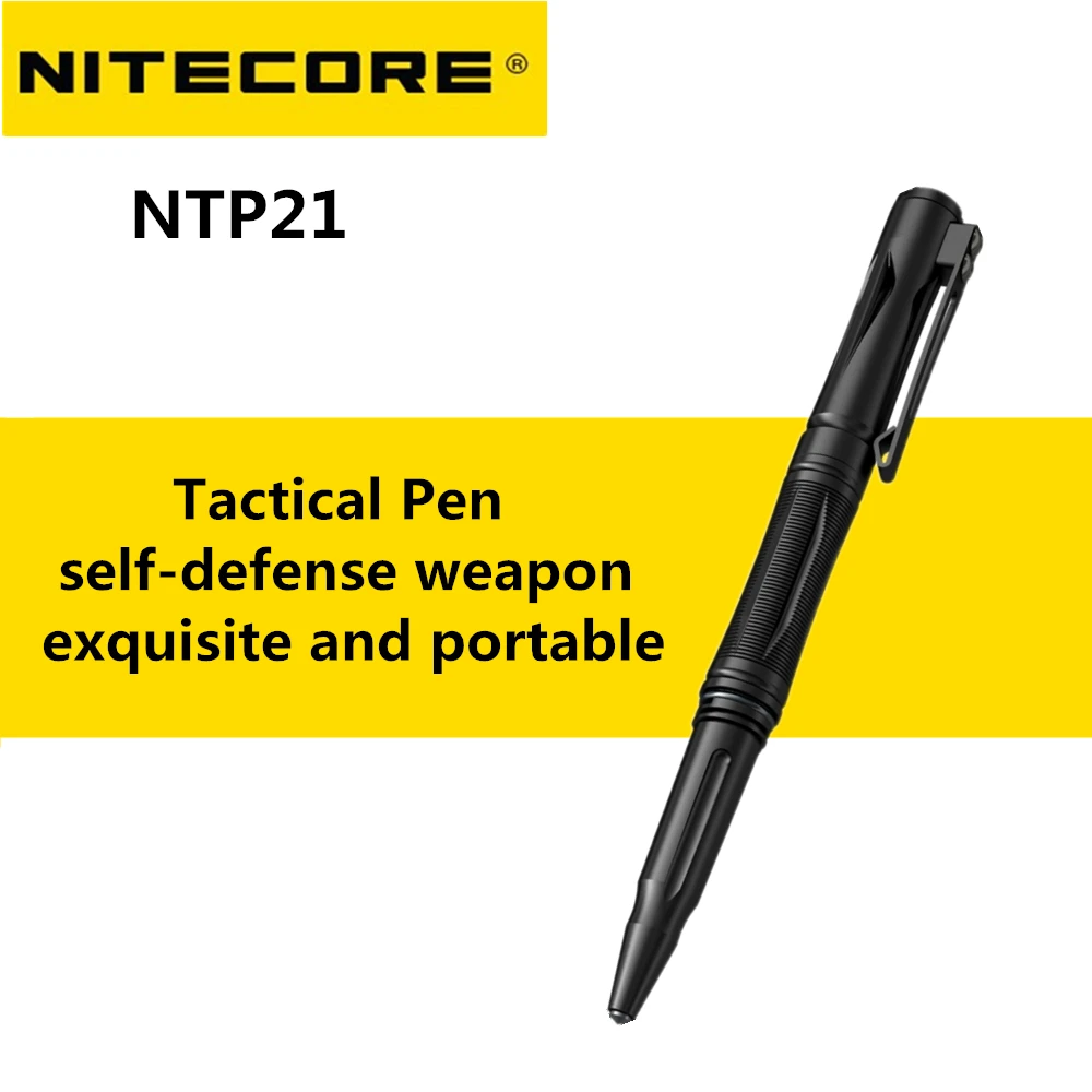 NITECORE NTP21 Многофункциональный тактический светильник ручка-вес использования для самообороны, стекло Выключатель