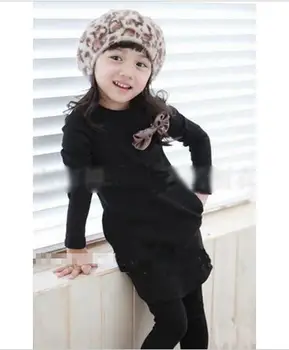 

Baby children clothing 2016 spring sweet flower bow lace girl dresses kids princess girls clothes baby girl party dress vestidos