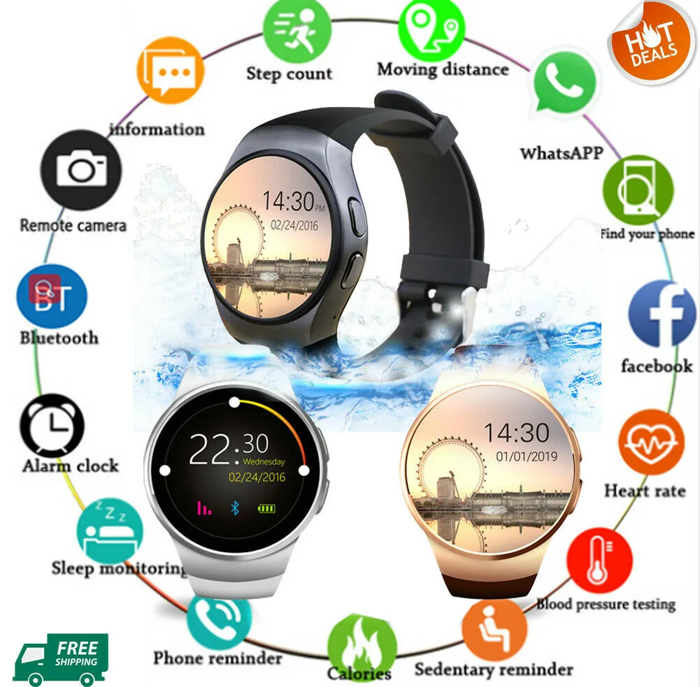 

NEW Style Smart Watch Men Women Support SIM TF Card Bluetooth Call Heart Rate Pedometer Sport Modes Smartwatch For Android IOS