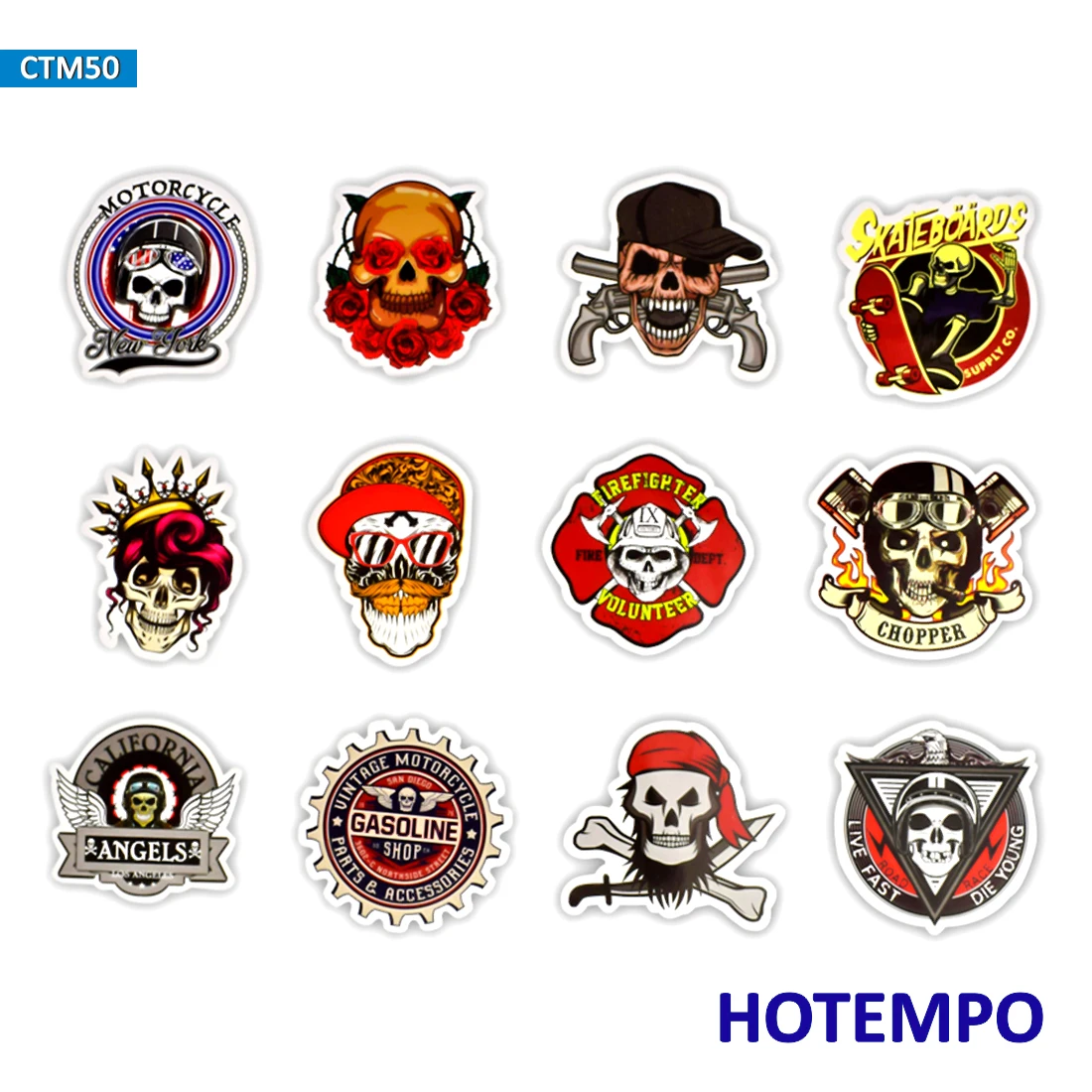 50pcs Skeleton Ghost Skull Punk Rock Hip Hop Stickers for Mobile Phone Laptop Luggage Guitar Case Skateboard Bike Decal Stickers 50pcs Skeleton Ghost Skull Punk Rock Hip Hop Stickers for Mobile Phone Laptop Luggage Guitar Case Skateboard Bike Decal Stickers