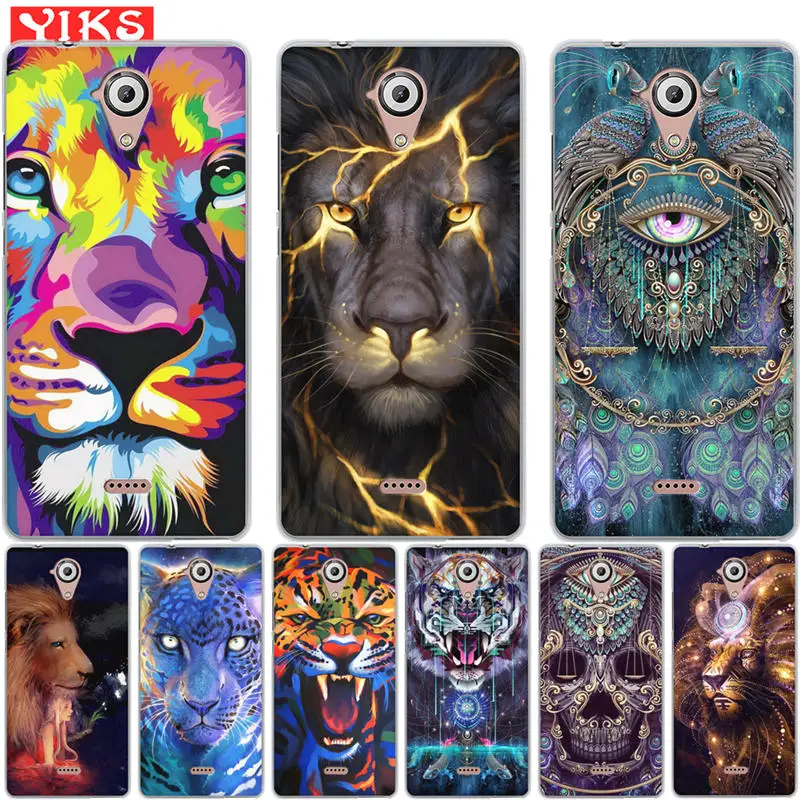 

For Wiko Lenny 3 Case Starry sky animal lion tiger peacock Pattern Soft Case for Wiko U Feel Lite silicone case cover Coque Etui