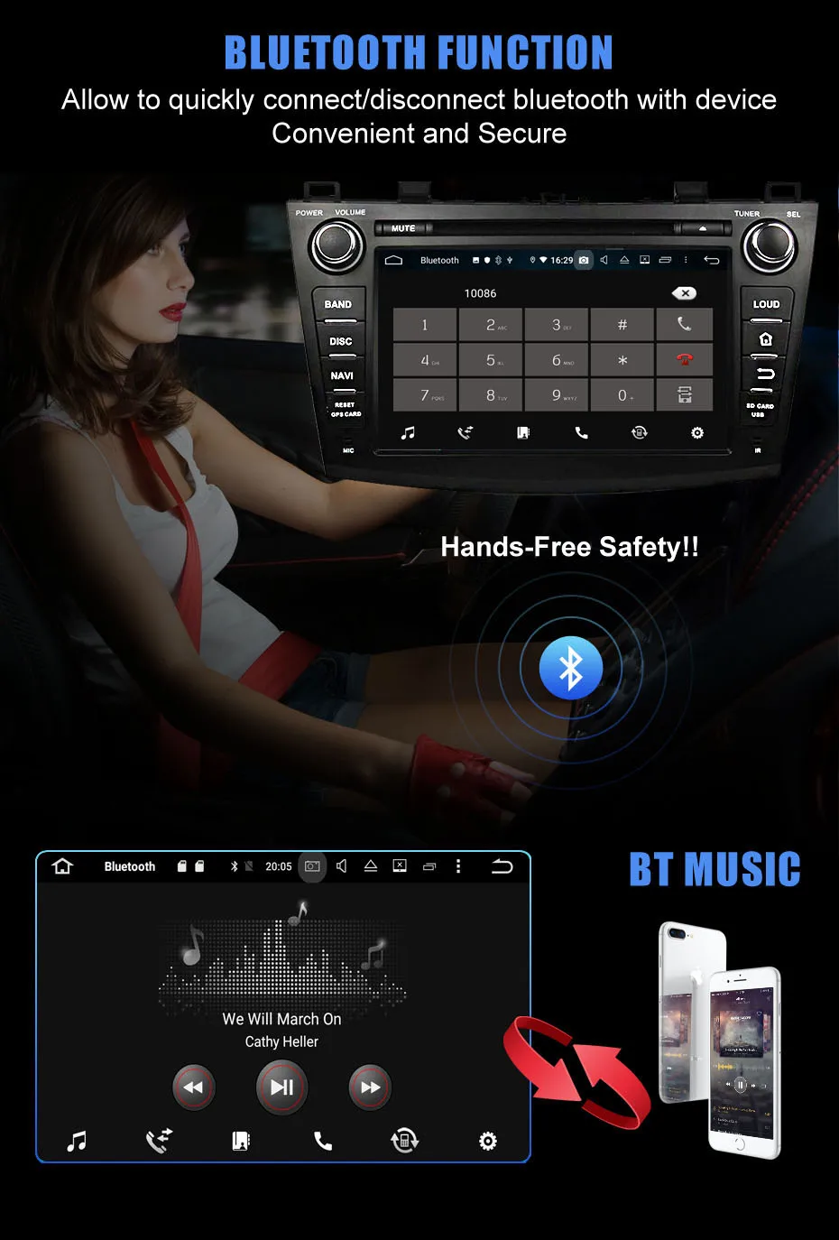 Top KANOR Octa Core Android 9.0 4+32g 2din Car Radio For Mazda 3 2010-2012 With Multimedia GPS Navigator WIFI Radio Cassette Recorde 2