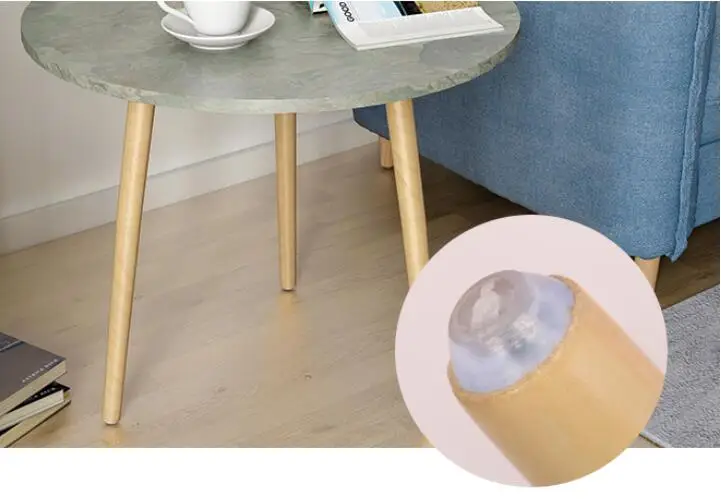 60*52CM Living Room Corner Table Round Dining Table Modern Coffee Table Sofa Side Tea Table