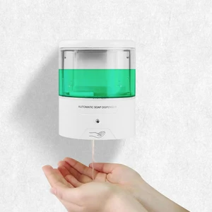 Image 1 - 600ml Wand Mount IR Sensor Touchless Automatische Flüssigkeit Seife Dispenser für Küche Bad Home Qualität Tropfen Verschiffen