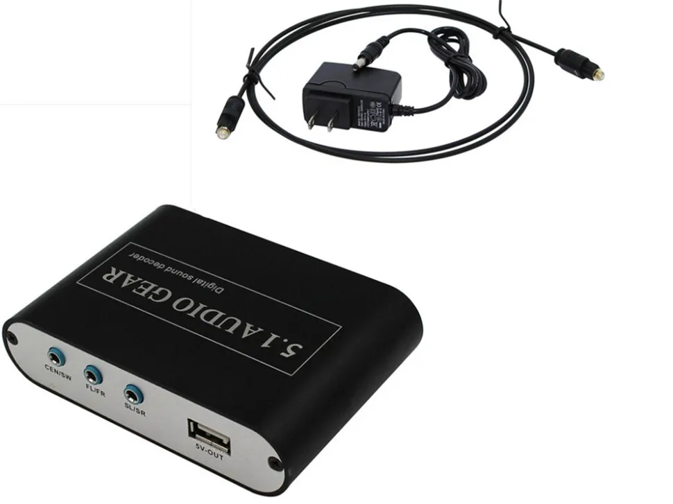 YKSO 5.1 CH Audio Decoder SPDIF Coaxial to RCA DTS AC36CH Digital Audio Converter LPCM To 5.1 Analog Converter         (13)