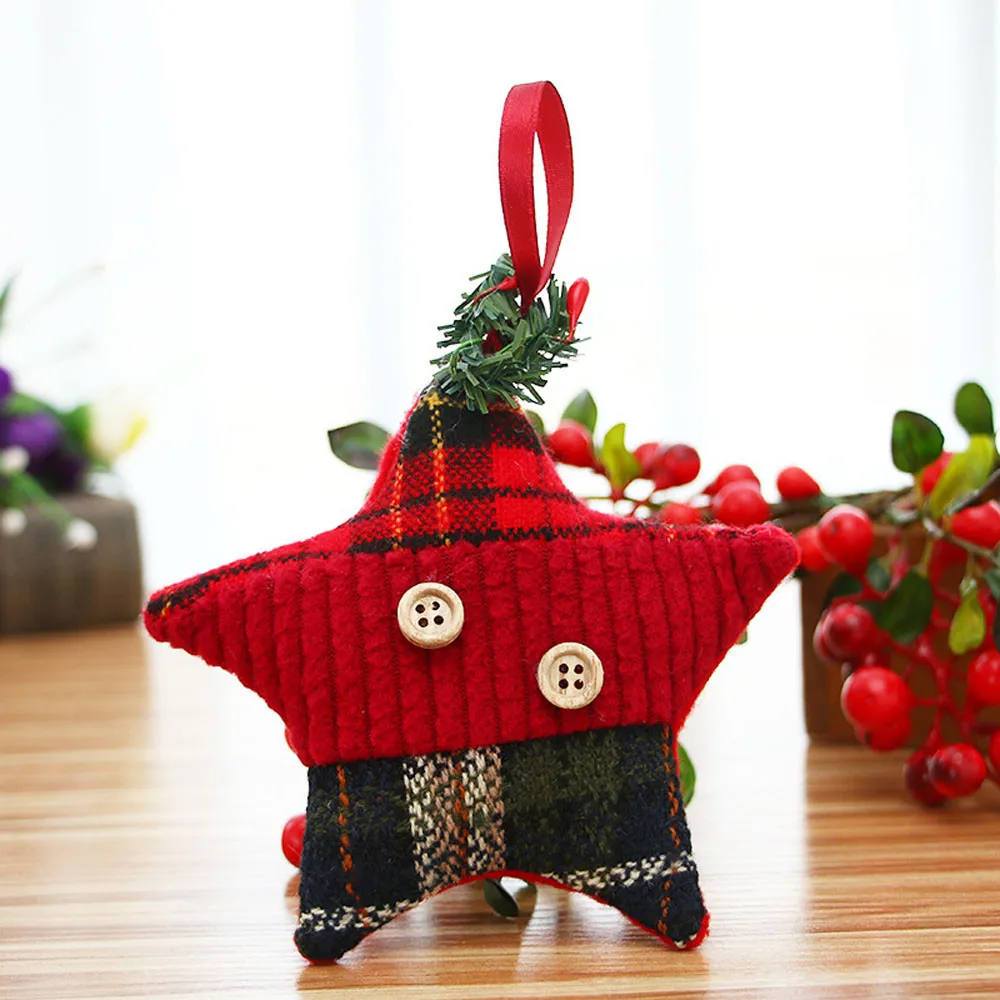 

White Christmas Decoration Christmas Ornaments Gift Cloth Santa Claus Toy Doll Hang Decorations Enfeites Arvore De Natal nt#