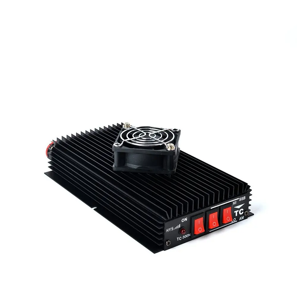 Transceptor de Rádio Amplificador de Potência Preta para Walkie Talkie com um Amador Fm- Am-cw-ssb Cor Mini Ventilador Hys Tc-300n 3-30mhz hf 7 Cor Preta para Walkie Talkie com um Mini Ventilador