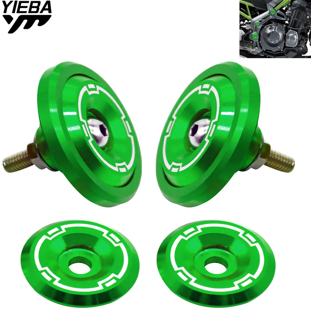 Motorcycle Accessories CNC Aluminum Frame Hole Cap Cover Screws 5MM Fairing Guard Screws M5 FOR KAWASAKI Z900 Z 900 2017 2018