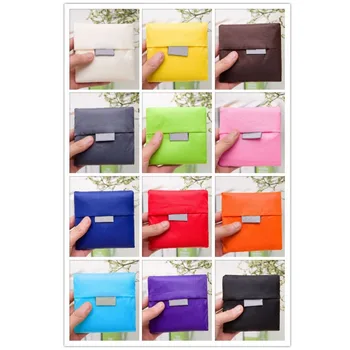

Compact Size Solid Color Foldable Oxford Cloth Shopping Bag Environment Eco-Friendly Reusable Portable Handle Bag for Grocery