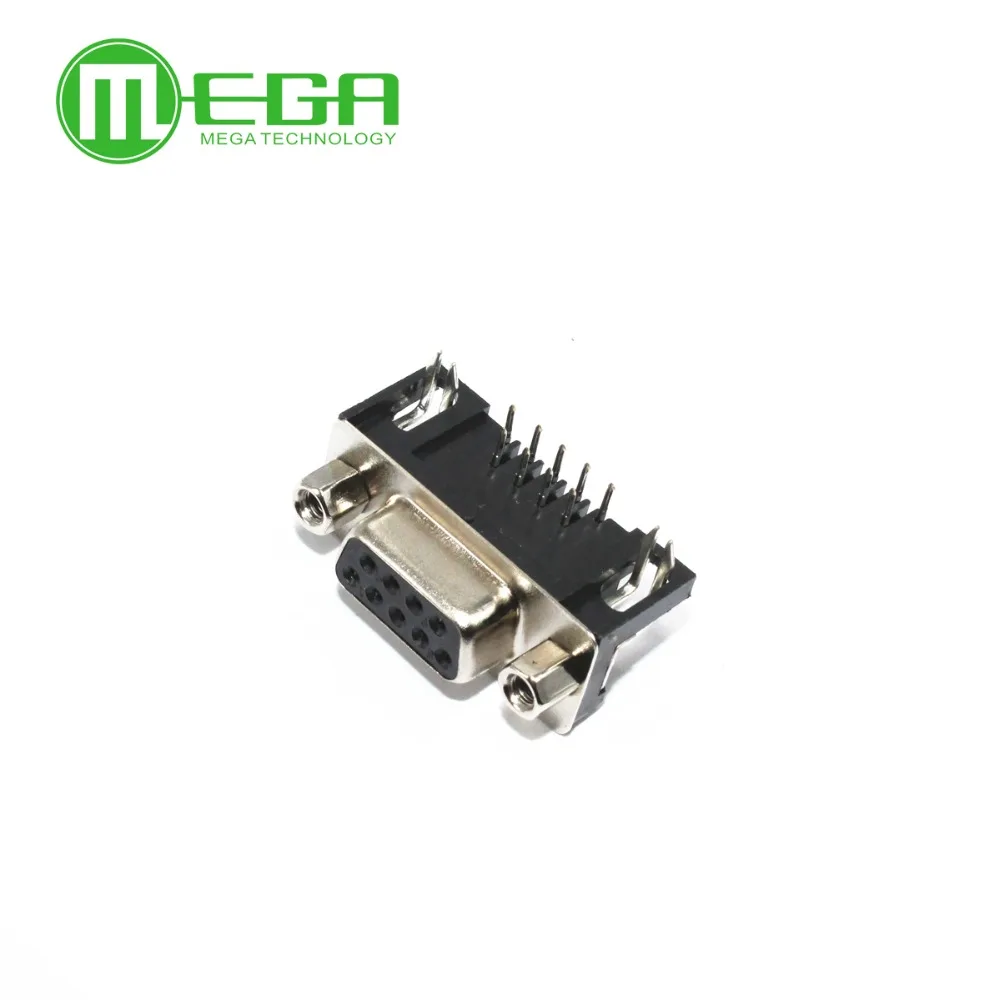 Db-9 50 Pz Db9 Femmina Pcb Mount, D-Sub 9 Pin Pcb Connettore, Rs232 Connettore In Magazzino Di Alta Qualità Buon Prezzo