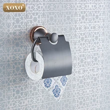 XOXO роскошный Настенные Медь двойного назначения удар и вставьте держатель для бумаги коробка ткани Аксессуары для ванной комнаты 21086