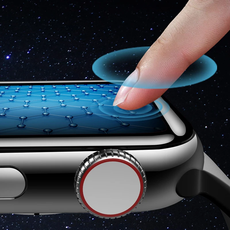 

Glass Screen protector for apple watch 4 3 5 iWatch band 42mm 44mm 38mm 40mm HD waterproof Tempered glass Film Watch Accessories