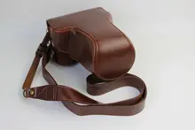 For Canon EOS M3 Camera 18-55mm 55-200mm Lens Cover Pouch Luxury Leather Bag Case Cover bottom battery taking out direclty