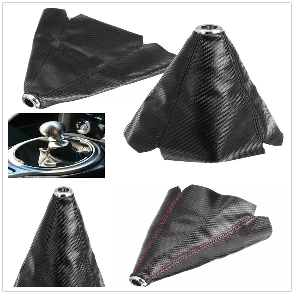 

Fiber Leather Gear Knob Automatic Shifter Boot Cover for KIA RIO K3 K4 K5 Sportage SORENTO venga Hyundai Avante Sonata