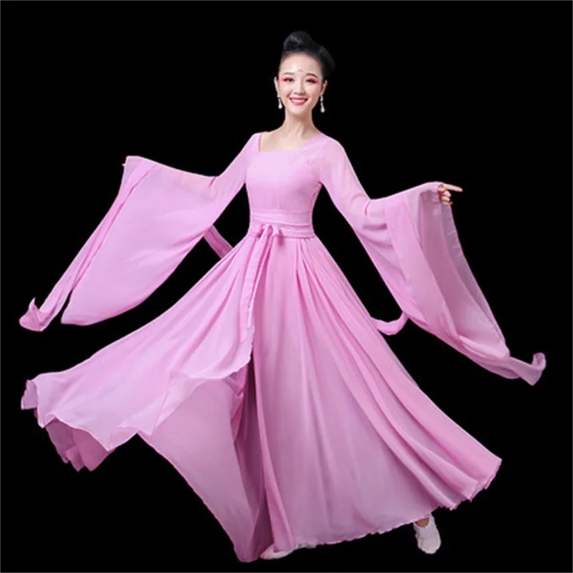 Женское танцевальное платье Hanfu элегантное сказочное в китайском классическом