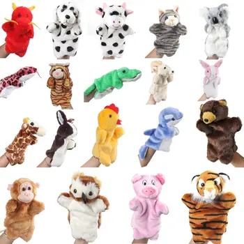 

Cartoon Plush Toy Animal Hand Puppets Baby Boys Girls Storytelling Tool Hands Cloth Cover Doll Kids Early Educational Toys