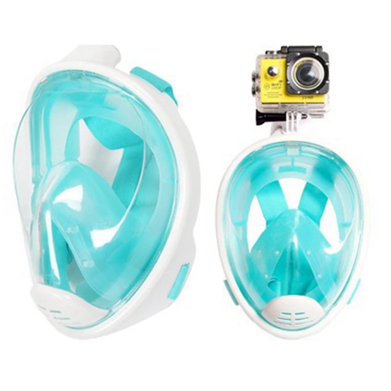 Подводные анфас Дайвинг маска Съемная сухой Подводное плавание дайвинг маска обучения плаванию Анти-туман под водой Snokel