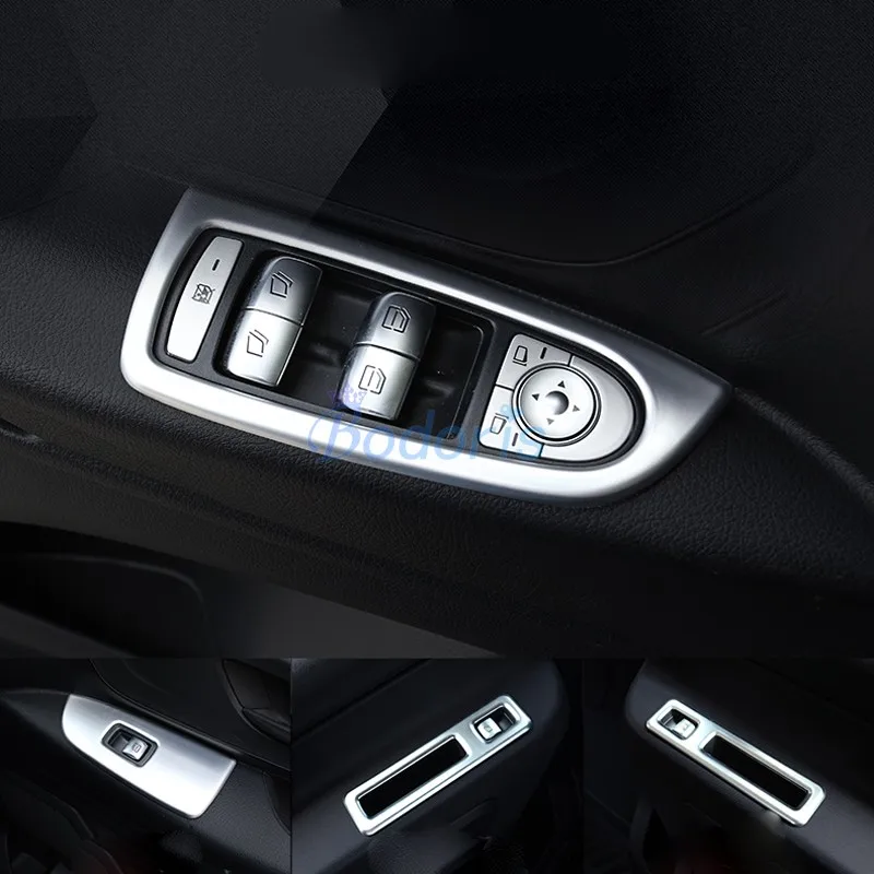 

For Mercedes-Benz Vito Valente Metris W447 2016 2017 2018 Window Armrest Glass Switch Cover Trim Chrome Styling Accessories