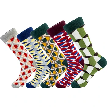 

PEONFLY New 2020 Autumn Men Socks Cotton Casual Personality Design Hip Hop Streetwear Happy Socks Gifts For Men Brand Quality