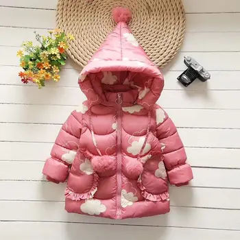 

Girls winter coats 2019 kids fashion thick cotton hooded outerwear coat girls children fashion casual clothes girls coats jacket