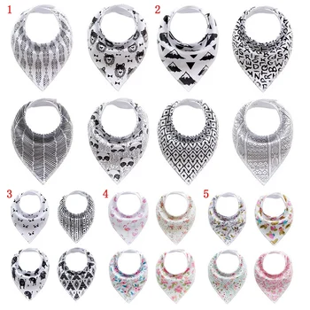 

Infant Cotton Blend Baby Bibs Little Baby Boys Girls 4-Pack Organic Bibs Set Super Absorbent Soft Accessories