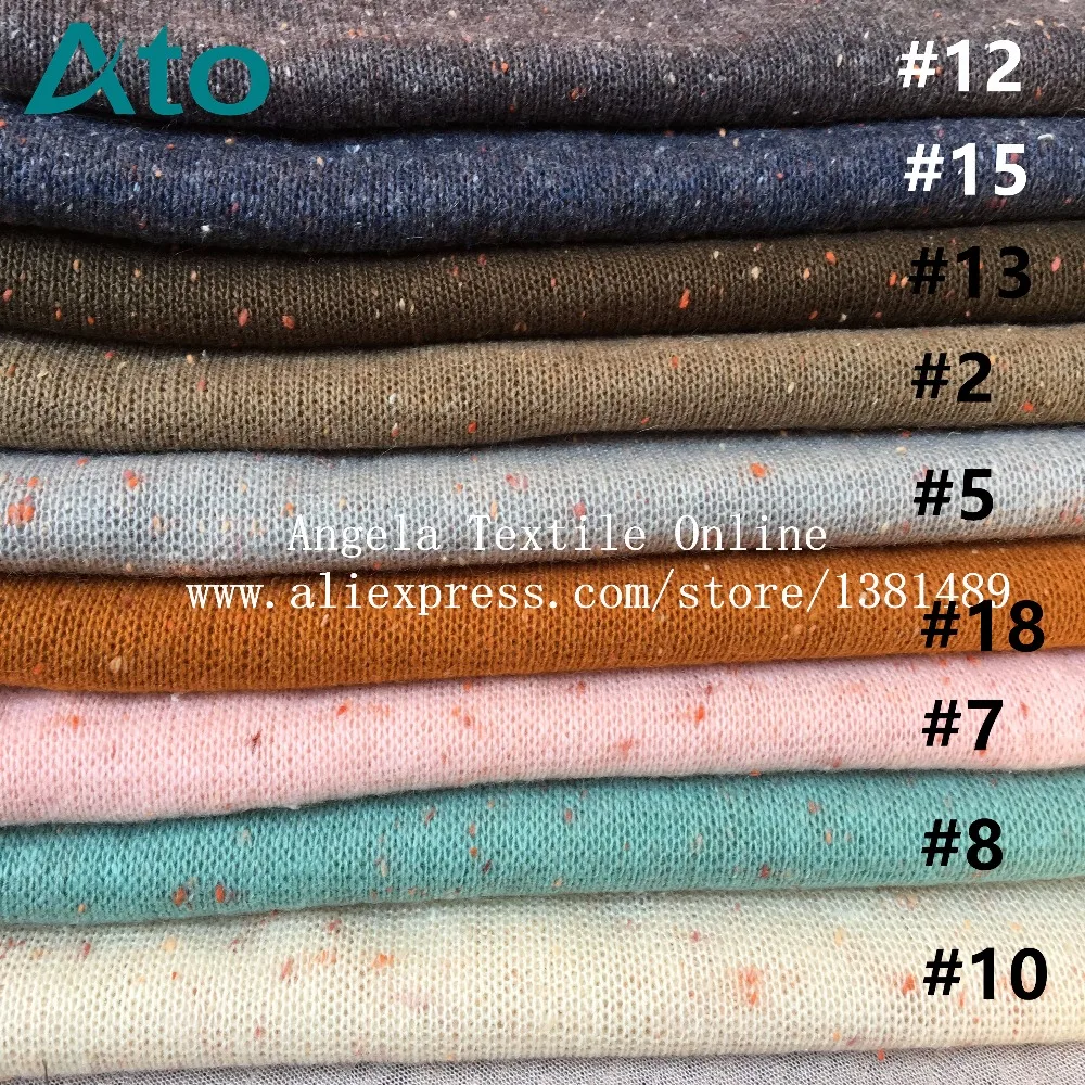 Buy Stretchy soft Knit Sweater Fabrics red Dots