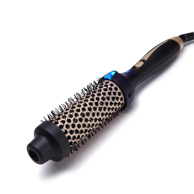Electric hot air ionic hair brush tourmaline ceramic professional hair curling irons hairbrush curler salon styling tools #38mm 5