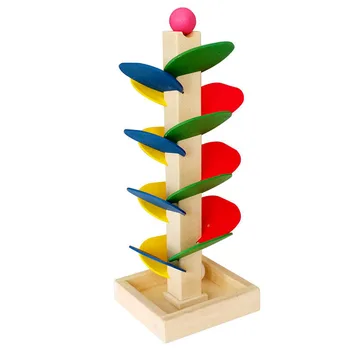 

Learning puzzle Educational Wooden Multi-function Baby Learning Leaves Tower Bead Roller Coaster Toys Set For Kids Children MZ48